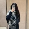 Burberry Cashmere Fringed Scarf