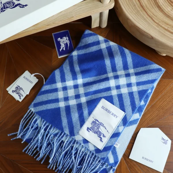 Burberry Cashmere Fringed Scarf