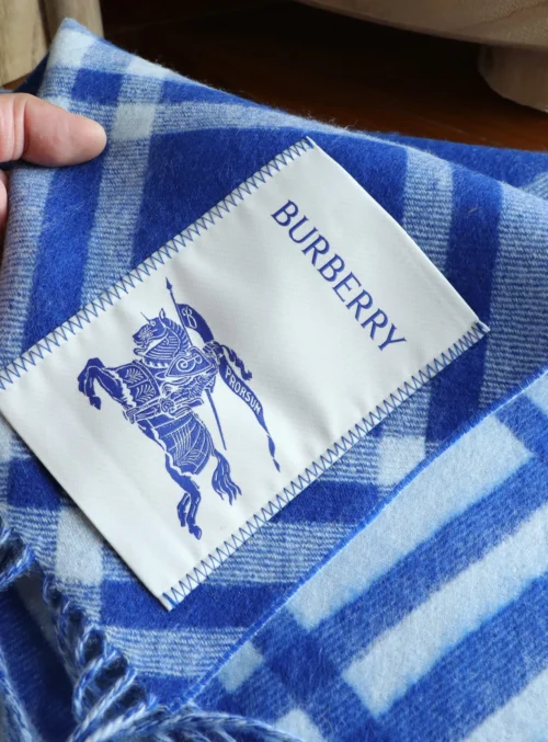 Burberry Cashmere Fringed Scarf