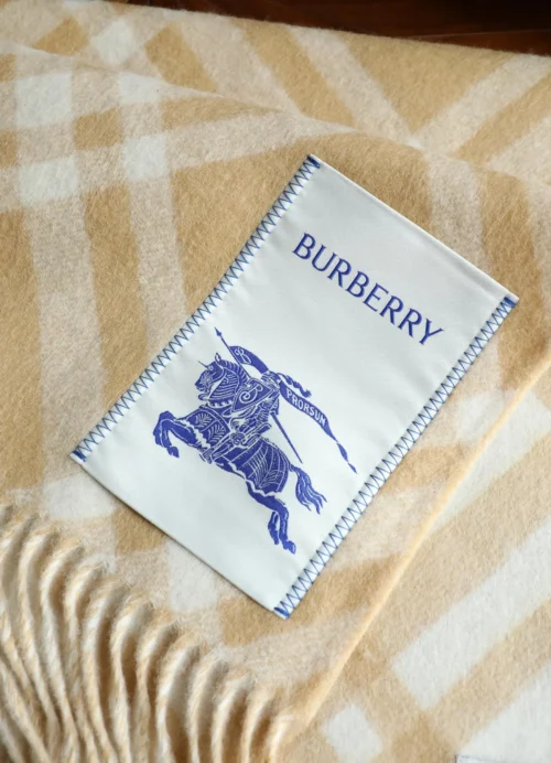 Burberry Cashmere Fringed Scarf