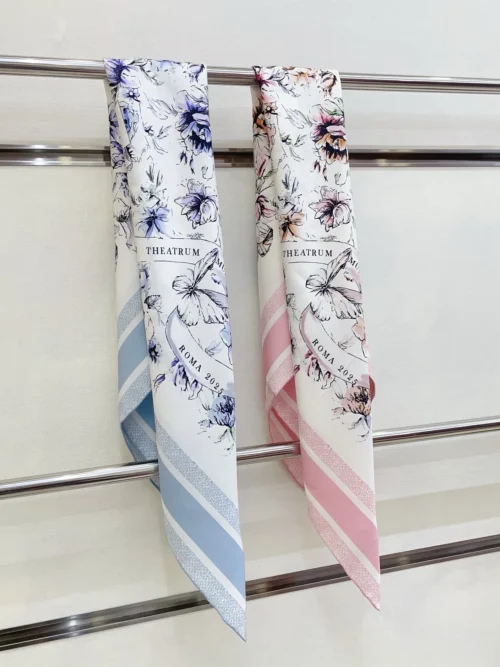Dior Floral Double-Sided Scarf