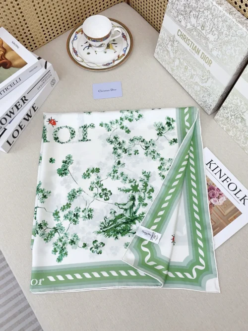 Dior Clover Double-Sided Scarf