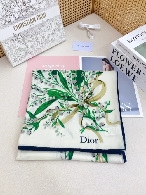 Dior Cashmere Double-Sided Square Scarf
