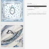 Dior Cashmere Double-Sided Square Scarf