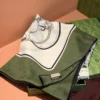Gucci Silk Cashmere Equestrian GG Printed Shawl