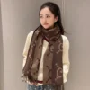 Gucci GG Fringed Jacquard Scarf