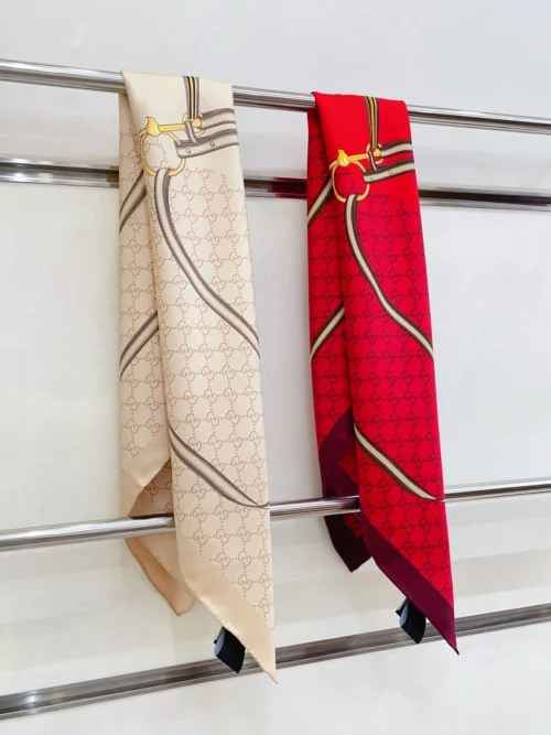 Gucci Silk Double-Sided Square Scarf