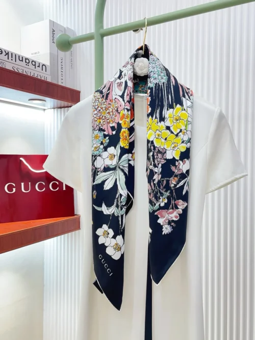 Gucci Silk Double-Sided Square Scarf