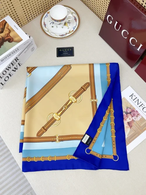 Gucci Silk Double-Sided Square Scarf
