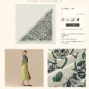 Hermes Cashmere Botanical Double-Sided Triangle Scarf