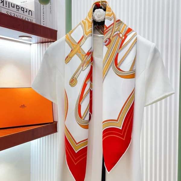 Hermes Silk Double-Sided Square Scarf