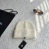Chanel Chunky-Knit Cuffed Beanie with Tonal CC Embroidery - Ref. HTCHANEL0005