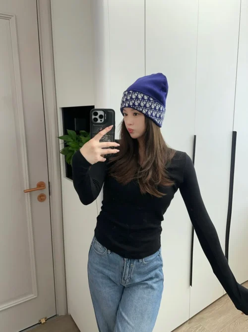 Dior Wool-Cashmere Double-Layer Winter Hat with a Dust Bag - Ref. HTDIOR0005