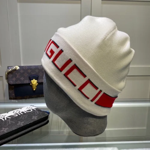 Gucci Wool-Cashmere Double-Layer Knitted Hat with Headband-Style Trim - Ref. HTGUCCI0002