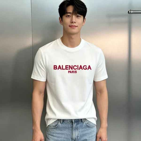 Balenciaga Men's Embroidered T-Shirt - Ref. MWBALENCIAGA0146