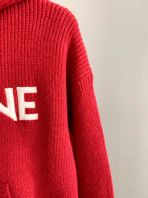 Celine Men's Jacquard Hooded Wool Sweater - Ref. MWCELINE0028