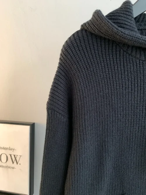 Celine Men's Jacquard Hooded Wool Sweater - Ref. MWCELINE0030