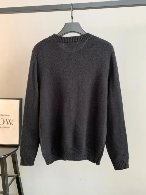 Celine Men's Crewneck Jacquard Wool Sweater - Ref. MWCELINE0034
