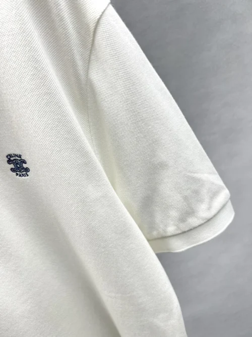 Celine Men's Navy Embroidered Polo Shirt - Ref. MWCELINE0054