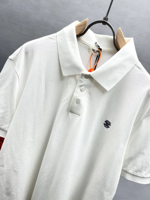 Celine Men's Navy Embroidered Polo Shirt - Ref. MWCELINE0054