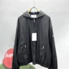 Celine Men's Embroidered Hooded Polyester Jacket