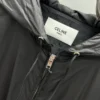 Celine Men's Embroidered Hooded Polyester Jacket