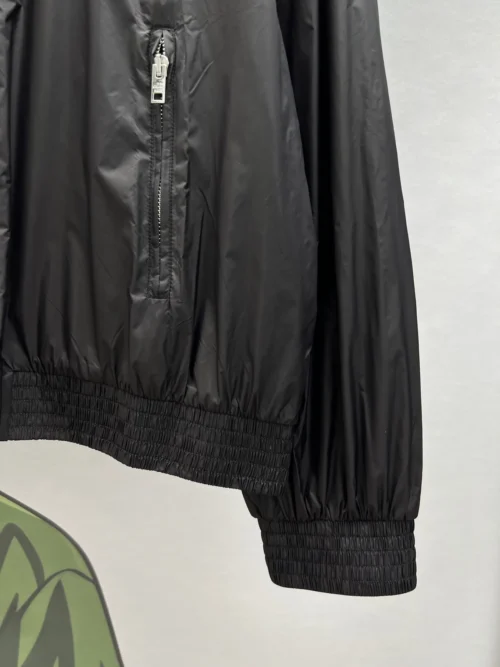 Celine Men's Embroidered Hooded Polyester Jacket