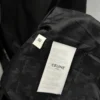 Celine Men's Embroidered Hooded Polyester Jacket