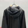 Celine Men's Embroidered Hooded Polyester Jacket