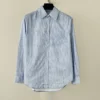 Chanel Men's Long-Sleeve Embroidered Striped Shirt