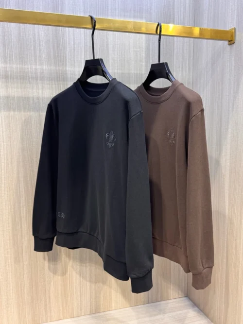 Chrome Hearts Unisex Crewneck Logo-Embroidered Sweatshirt - Ref. MWCHROMEHEARTS0096