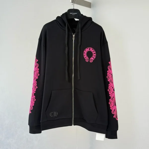 Chrome Hearts Men's Floral-Print Sweatshirt with Zip Fastening - Ref. MWCHROMEHEARTS0106
