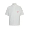 Dior Men's Short-Sleeve Embroidered Cotton Shirt with Pockets - Ref. MWDIOR0021