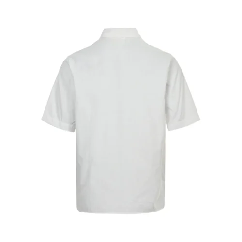 Dior Men's Short-Sleeve Embroidered Cotton Shirt with Pockets - Ref. MWDIOR0021