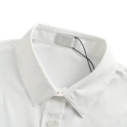 Dior Men's Short-Sleeve Embroidered Cotton Shirt with Pockets - Ref. MWDIOR0021