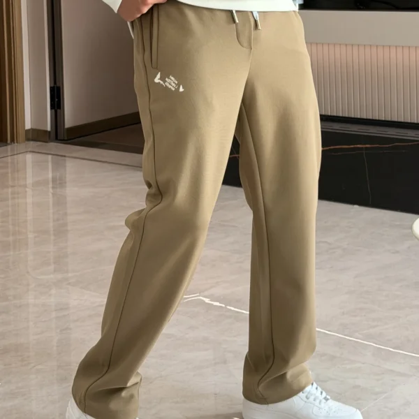 Louis Vuitton Men's Logo-Embroidered 100% Cotton Trousers with Drawstring Detail - Ref. MWLV0048