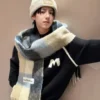 Acne Studios Alpaca-Mohair Blend Scarf in Rainbow Tones - Ref. SCACNESTUDIOS0001