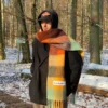 Acne Studios Alpaca-Mohair Blend Scarf in Rainbow Tones - Ref. SCACNESTUDIOS0002