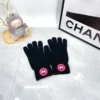 Canada Goose Wool-Acrylic Three-Piece Scarf, Pom-Pom Hat and Gloves Set