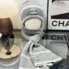 Chanel Soft-Touch Two-Piece Hat and Scarf Set for Winter - Ref. SCCHANEL0010