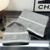 Chanel Soft-Touch Two-Piece Hat and Scarf Set for Winter - Ref. SCCHANEL0010