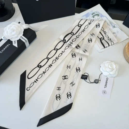 Chanel Twilly-Style Narrow Scarf for Versatile Accessory Styling - Ref. SCCHANEL0036