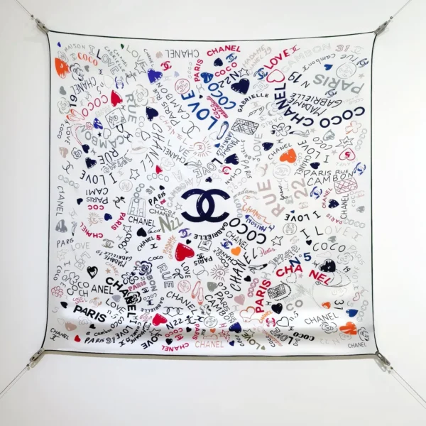 Chanel Reversible 18-Momme Silk Twill Square Scarf - 90 x 90 cm - SCC2512