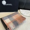 Chanel 100% Cashmere Small Scarf with a Ripple-Textured Finish - Ref. SCCHANEL0208
