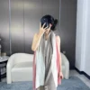 Chanel Cashmere Cable-Knit Scarf and Shoulder Wrap - Ref. SCCHANEL0244