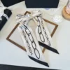 Chanel Twilly-Style Narrow Scarf for Versatile Accessory Styling - Ref. SCCHANEL0261