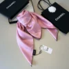 Chanel 100% Silk Square Scarf with No. 5 Perfume Motif - 90 x 90 cm - Ref. SCCHANEL0286