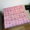Chanel 100% Silk Emblem-Print Square Scarf - 90 x 90 cm