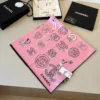Chanel 100% Silk Emblem-Print Square Scarf - 90 x 90 cm