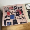 Chanel 100% Silk Handbag-Motif Square Scarf - 90 x 90 cm